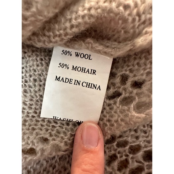 Max & Co Crochet floral appliqué Wool and Mohair Sweater Size‎ 40 - Picture 8 of 9